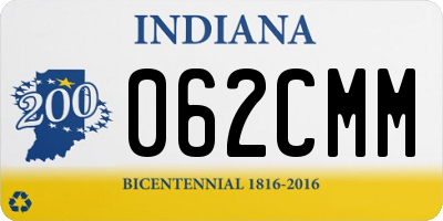 IN license plate 062CMM