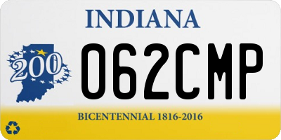 IN license plate 062CMP