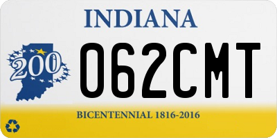 IN license plate 062CMT