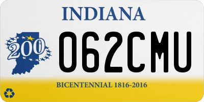 IN license plate 062CMU