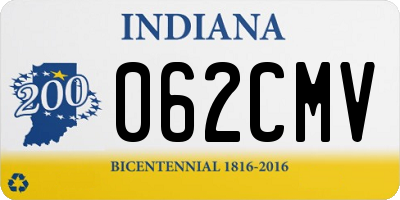 IN license plate 062CMV