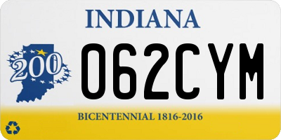 IN license plate 062CYM