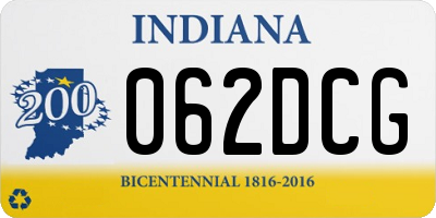 IN license plate 062DCG