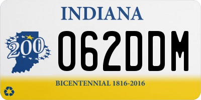 IN license plate 062DDM