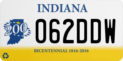 IN license plate 062DDW