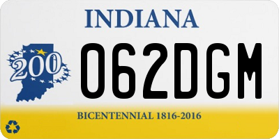 IN license plate 062DGM