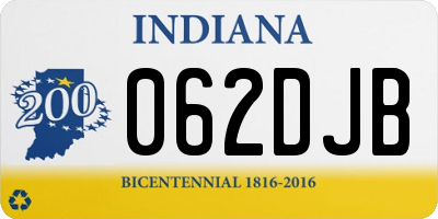 IN license plate 062DJB