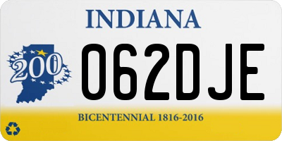 IN license plate 062DJE