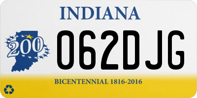 IN license plate 062DJG