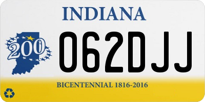 IN license plate 062DJJ