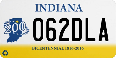 IN license plate 062DLA