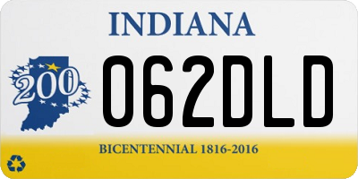 IN license plate 062DLD