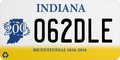 IN license plate 062DLE
