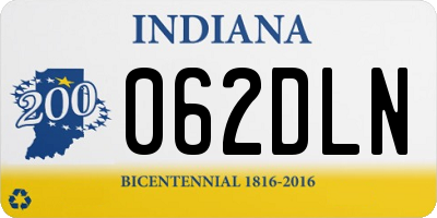 IN license plate 062DLN