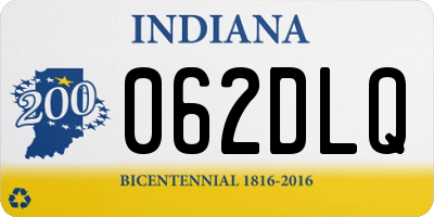 IN license plate 062DLQ