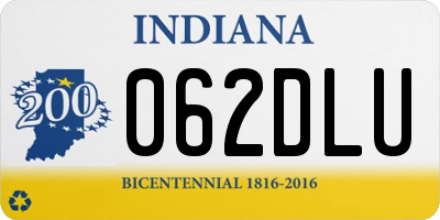 IN license plate 062DLU