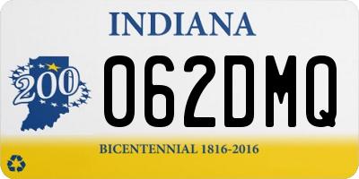 IN license plate 062DMQ