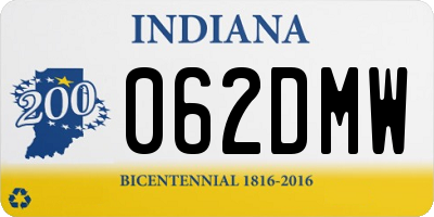 IN license plate 062DMW