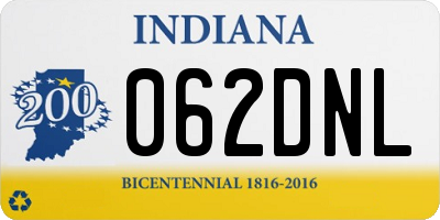 IN license plate 062DNL