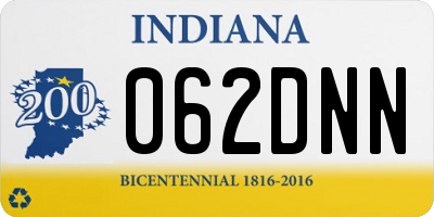 IN license plate 062DNN