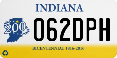 IN license plate 062DPH