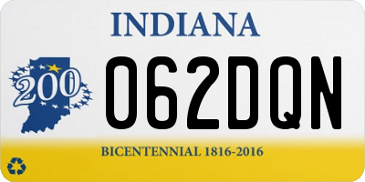 IN license plate 062DQN