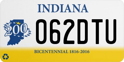 IN license plate 062DTU