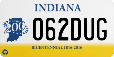IN license plate 062DUG