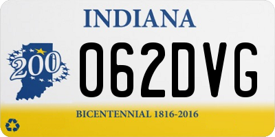 IN license plate 062DVG