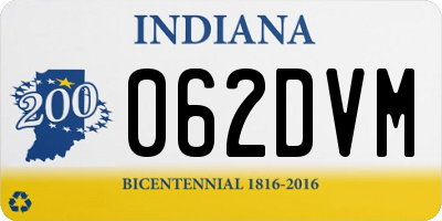 IN license plate 062DVM