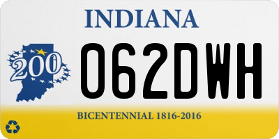 IN license plate 062DWH