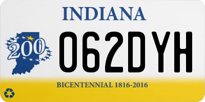 IN license plate 062DYH