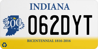 IN license plate 062DYT