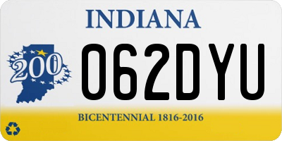 IN license plate 062DYU