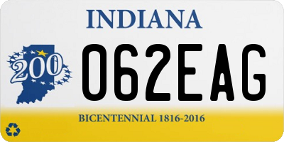 IN license plate 062EAG