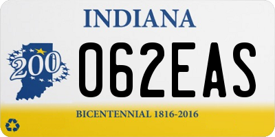 IN license plate 062EAS