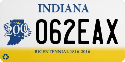 IN license plate 062EAX