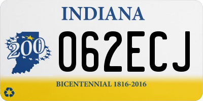 IN license plate 062ECJ