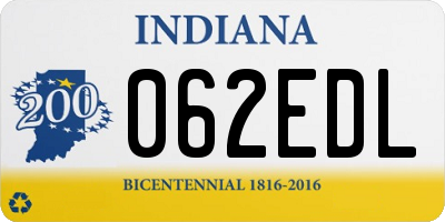 IN license plate 062EDL