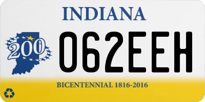 IN license plate 062EEH