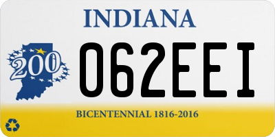 IN license plate 062EEI
