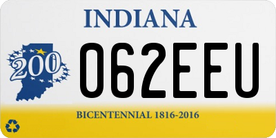 IN license plate 062EEU