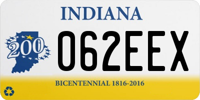 IN license plate 062EEX