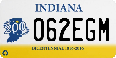 IN license plate 062EGM