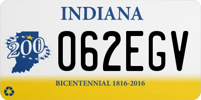 IN license plate 062EGV