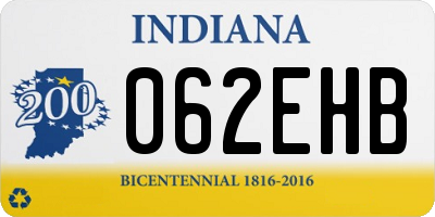 IN license plate 062EHB