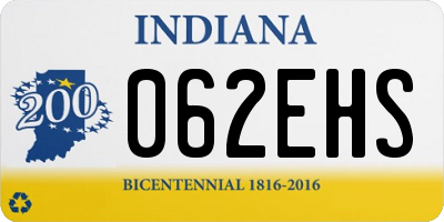 IN license plate 062EHS