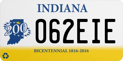 IN license plate 062EIE