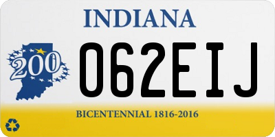IN license plate 062EIJ