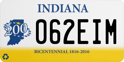 IN license plate 062EIM